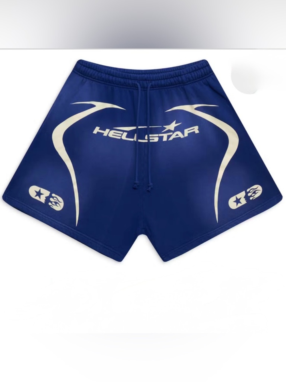 Hellstar Warm Up Shorts Blue XL Streetwear Graphic Athletic Designer